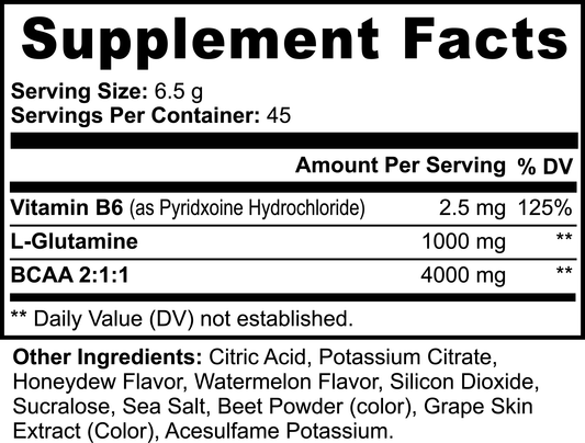 Ape Fusion BCAA - Post Workout Powder (Honeydew/Watermelon)