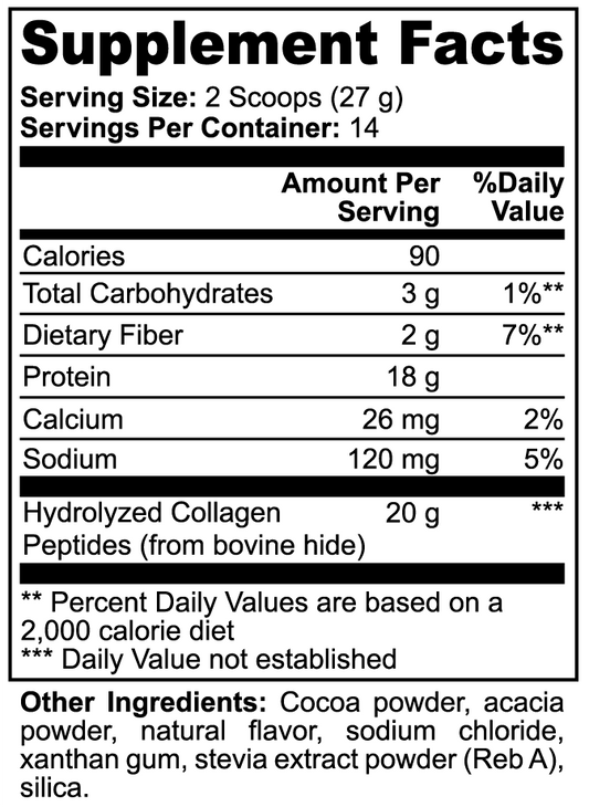 Apeish LAB Chimp Peptides Grass-Fed Collagen Powder – Chocolate Flavor – Collagen Types I & III for Skin, Joints & Daily Wellness – 378g