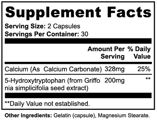 Apeish LAB Primate 5-HTP – Mood, Sleep & Relaxation Support – Serotonin Support Supplement – 60 Capsules