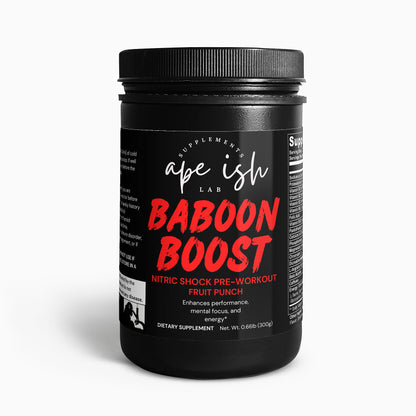 Baboom Boost - Nitric Shock Pre-Workout Powder (Fruit Punch)
