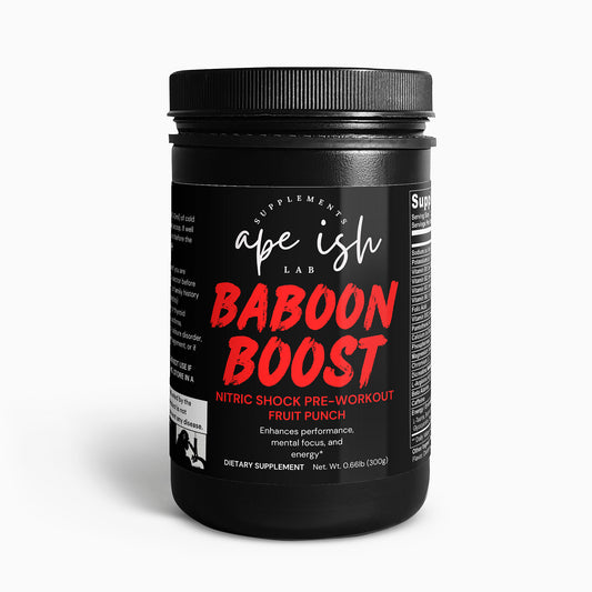 Baboom Boost - Nitric Shock Pre-Workout Powder (Fruit Punch)