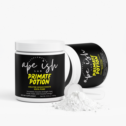 Apeish LAB Primate Potion Creatine Monohydrate – Strength, Power & Muscle Performance – Unflavored – 250 g