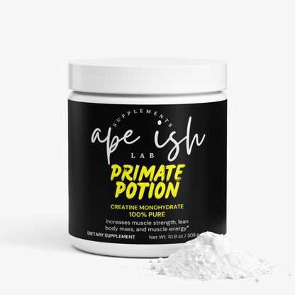 Apeish LAB Primate Potion Creatine Monohydrate – Strength, Power & Muscle Performance – Unflavored – 250 g
