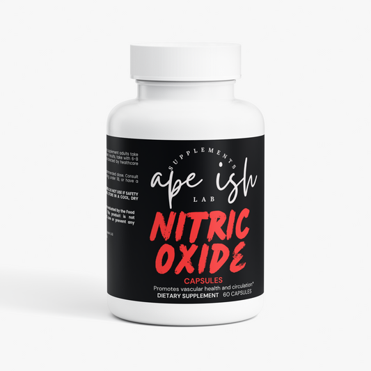 Apeish LAB Primal Nitric Oxide – L-Arginine & L-Citrulline Circulation and Workout Support – 60 Capsules