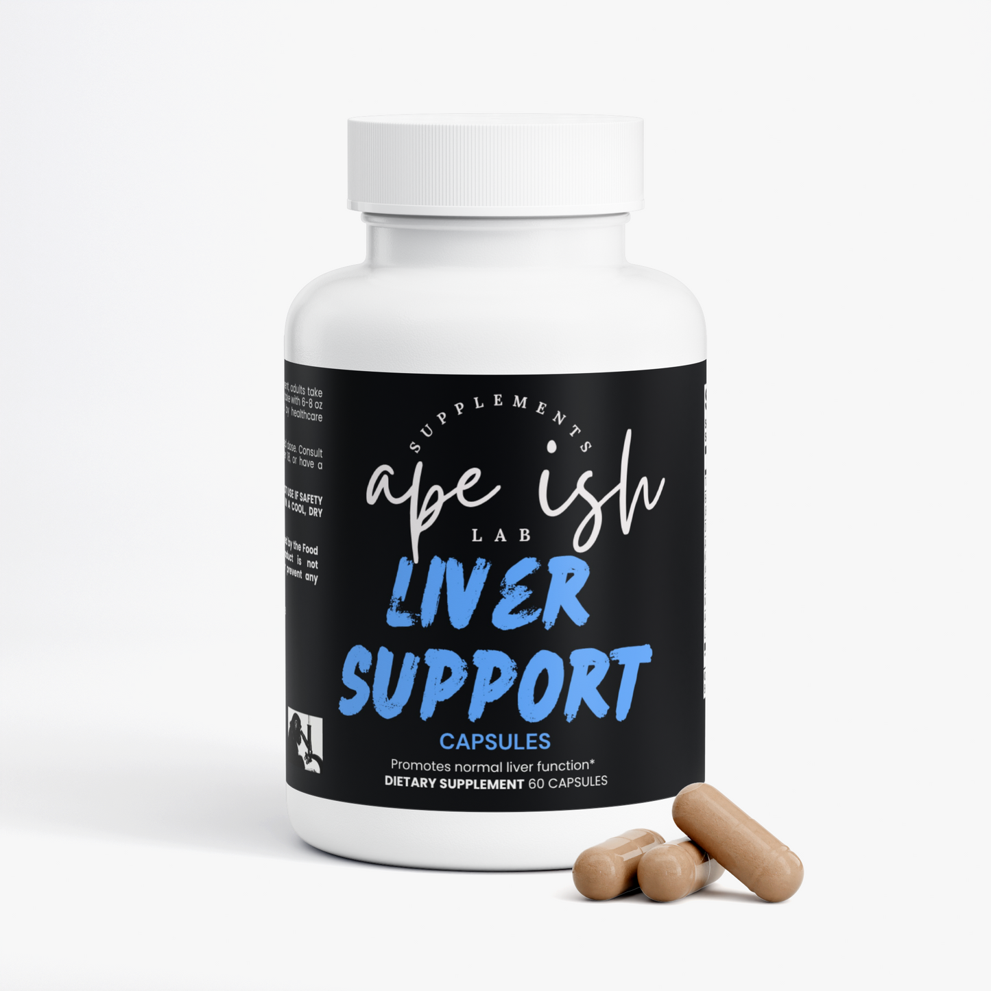 Apeish LAB Liver Support – Detox & Liver Health Formula – Milk Thistle, Turmeric & Beet Root – 60 Capsules