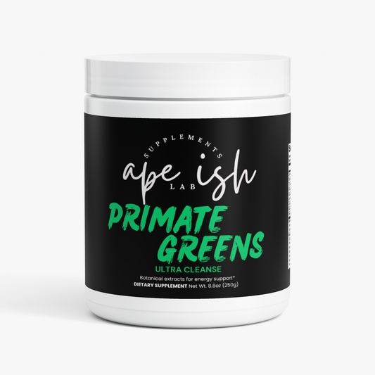 Apeish LAB Primate Greens – Ultra Cleanse Smoothie – Superfood Greens Powder for Energy, Digestion & Daily Wellness – 250g