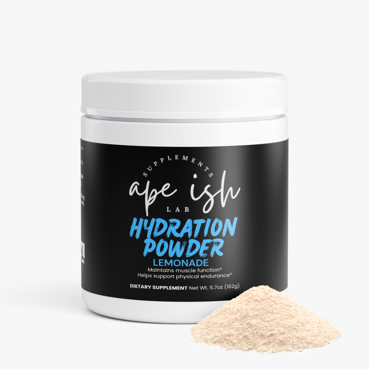 Apeish LAB Hydration Powder – Electrolytes & Daily Hydration Support – Lemonade Flavor – 5.78 oz