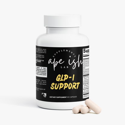 Apeish LAB GLP-1 Support – Digestive Health, Nutrient Absorption & Metabolism Support – Probiotics, Digestive Enzymes, Ginger & Magnesium – 60 Capsules