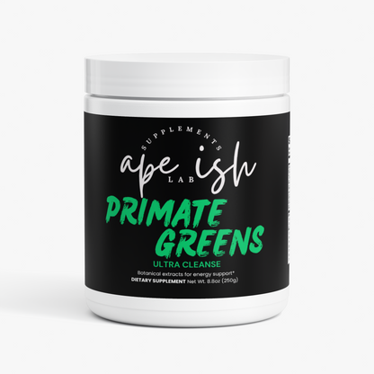 Apeish LAB Primate Greens – Ultra Cleanse Smoothie – Superfood Greens Powder for Energy, Digestion & Daily Wellness – 250g