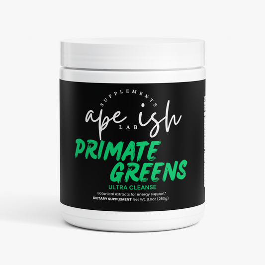 Apeish LAB Primate Greens – Ultra Cleanse Smoothie – Superfood Greens Powder for Energy, Digestion & Daily Wellness – 250g
