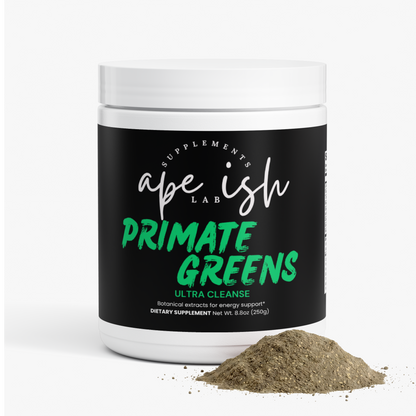 Apeish LAB Primate Greens – Ultra Cleanse Smoothie – Superfood Greens Powder for Energy, Digestion & Daily Wellness – 250g