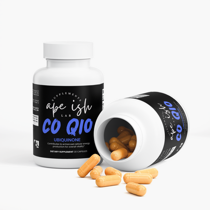 Apeish LAB CoQ10 Ubiquinone – Cellular Energy & Heart Health Support – Antioxidant Formula – 30 Capsules