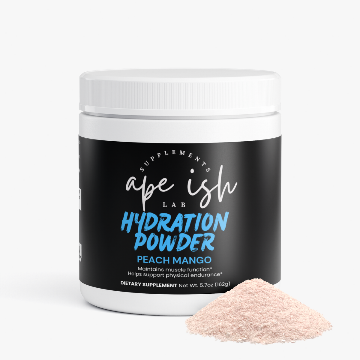 Apeish LAB Hydration Powder – Electrolytes & Daily Hydration Support – Peach Mango Flavor – 5.78 oz