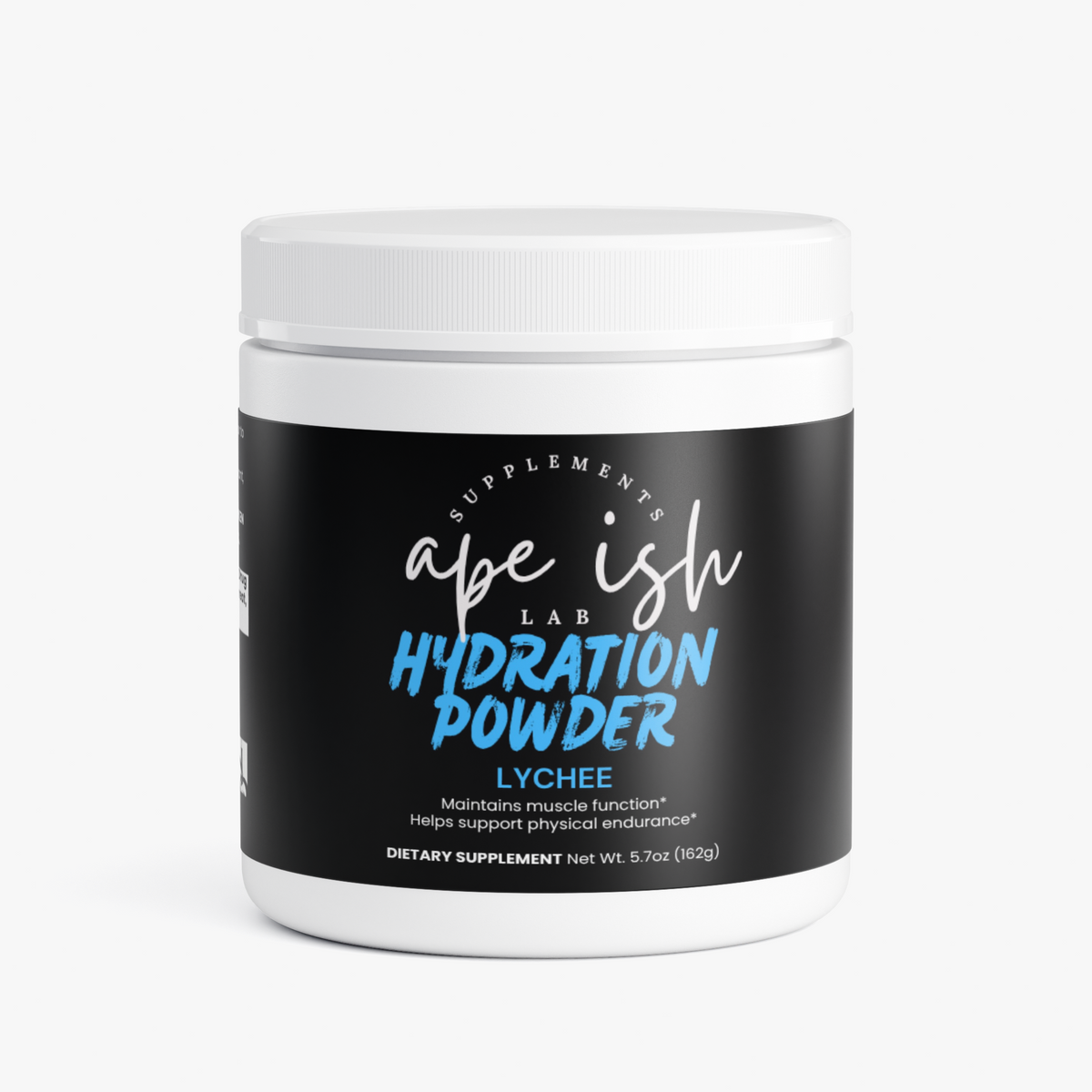 Apeish LAB Hydration Powder – Electrolytes & Daily Hydration Support – Lychee Flavor – 5.29 oz