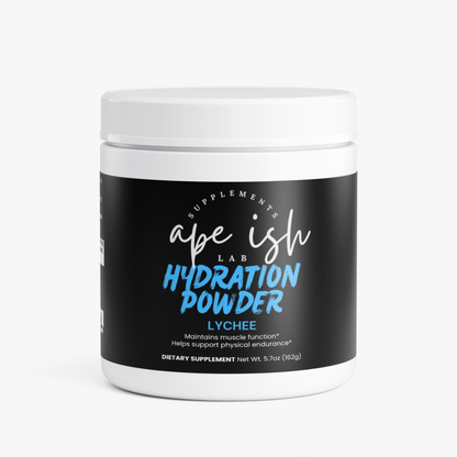 Apeish LAB Hydration Powder – Electrolytes & Daily Hydration Support – Lychee Flavor – 5.29 oz