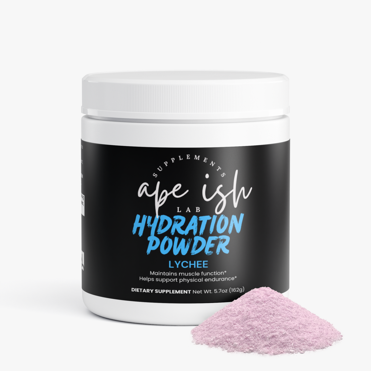 Apeish LAB Hydration Powder – Electrolytes & Daily Hydration Support – Lychee Flavor – 5.29 oz