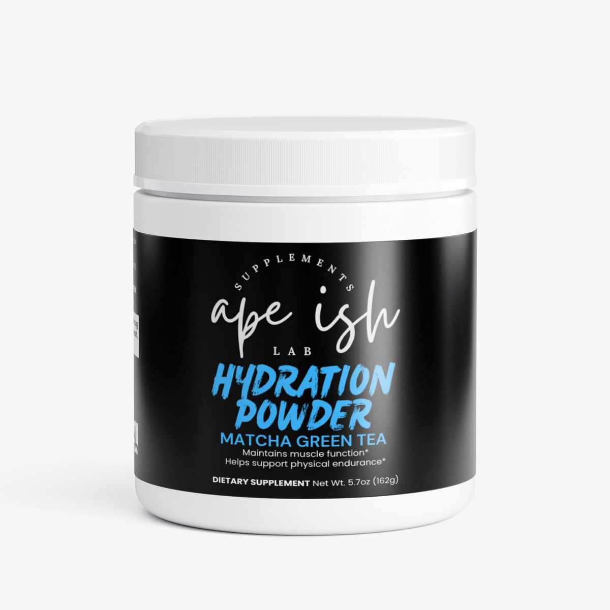 Apeish LAB Hydration Powder – Electrolytes & Daily Hydration Support – Matcha Green Tea Flavor – 5.29 oz