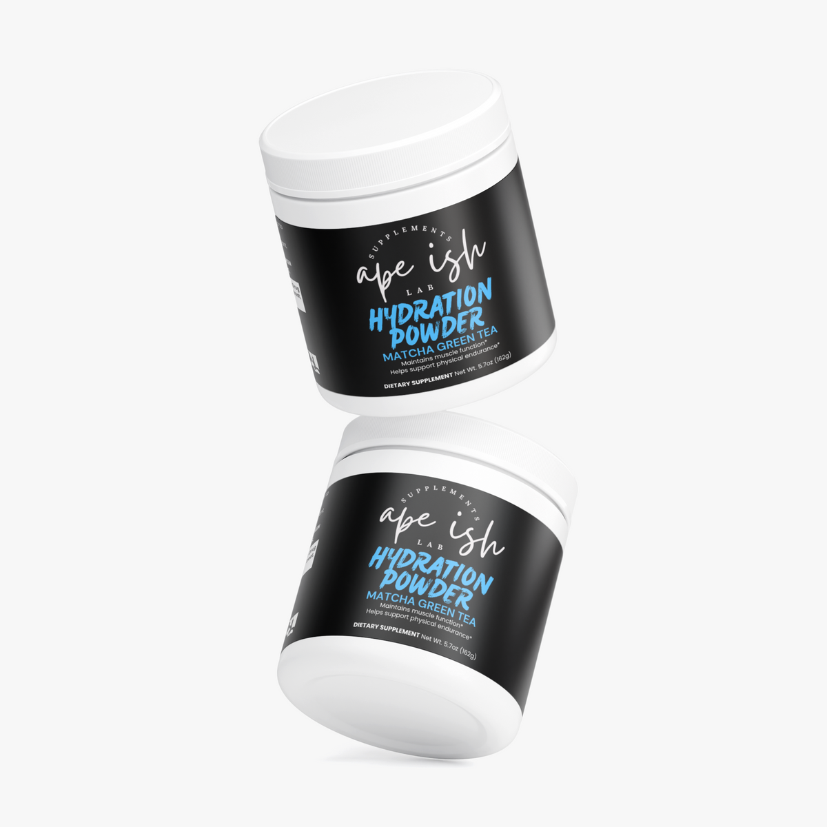 Apeish LAB Hydration Powder – Electrolytes & Daily Hydration Support – Matcha Green Tea Flavor – 5.29 oz