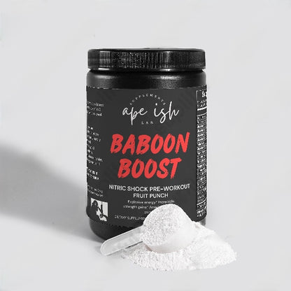 Baboom Boost - Nitric Shock Pre-Workout Powder (Fruit Punch)