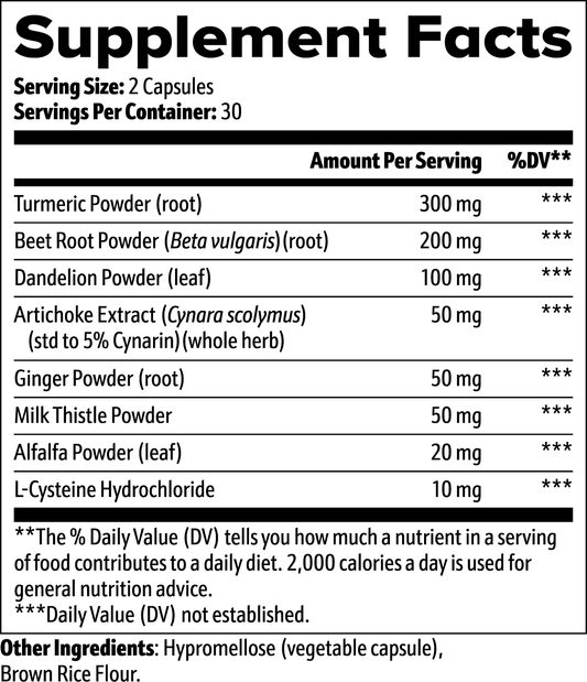 Apeish LAB Liver Support – Detox & Liver Health Formula – Milk Thistle, Turmeric & Beet Root – 60 Capsules