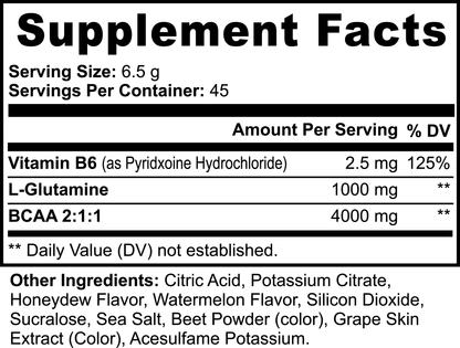 Ape Fusion BCAA - Post Workout Powder (Honeydew/Watermelon)