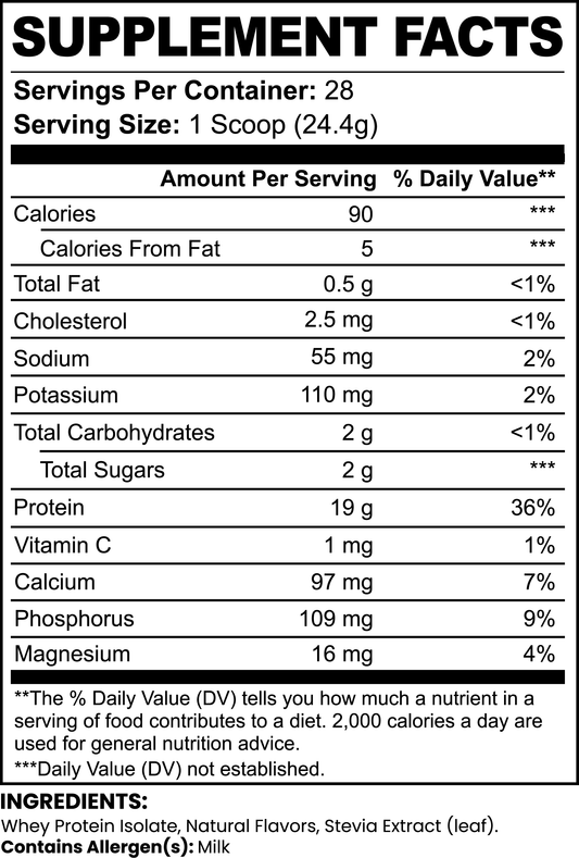 Gorilla Gains - Whey Protein Isolate (Vanilla)