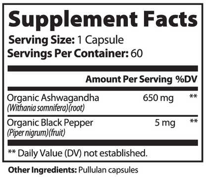 Apeish LAB Ashwagandha – Stress Support & Mood Balance – Adaptogen for Calm, Focus & Recovery – 60 Capsules