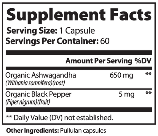 Apeish LAB Ashwagandha – Stress Support & Mood Balance – Adaptogen for Calm, Focus & Recovery – 60 Capsules