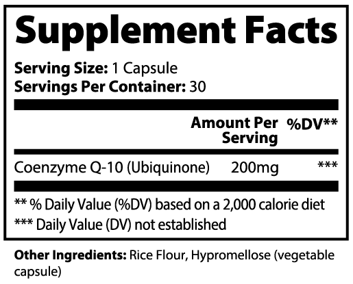 Apeish LAB CoQ10 Ubiquinone – Cellular Energy & Heart Health Support – Antioxidant Formula – 30 Capsules