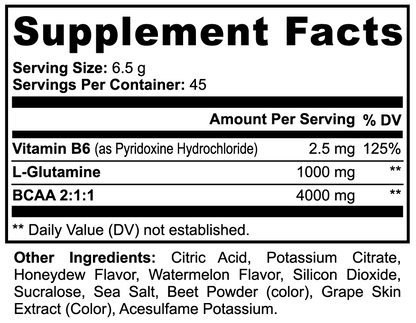 Apeish LAB Ape Fusion BCAA – 2:1:1 Amino Acids + Glutamine for Muscle Recovery & Lean Performance – Post Workout Powder – Honeydew Watermelon